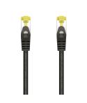 Aisens Cable de Red Latiguillo RJ45 LSZH Cat.7 600 MHz S/FTP PIMF AWG26 - 25cm - Color Negro