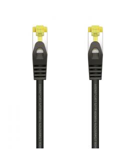 Aisens Cable de Red Latiguillo RJ45 LSZH Cat.7 600 MHz S/FTP PIMF AWG26 - 1.0M - Color Negro