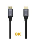 Aisens Cable HDMI V2.1 Ultra Alta Velocidad 8K@60Hz 48Gbps - A/M-A/M - 0.5m - Color Negro