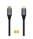 Aisens Cable HDMI V2.1 Ultra Alta Velocidad 8K@60Hz 48Gbps - A/M-A/M - 1.5m - Color Negro