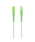 Aisens Cable Fibra Optica Latiguillo G657A2 3.0 9/125 SMF Simplex CPR Dca LSZH - SC/APC-SC/APC - 150m - Color Blanco