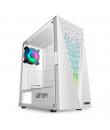 Abysm Gaming Danube Kolpa White ARGB Caja Torre ATX, ITX, micro ATX - Lateral Cristal Templado - 3.5" y 2.5" - USB-A 2.0/3.2 y A