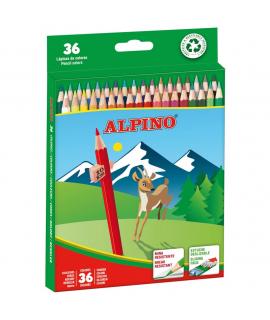 Alpino Pack de 36 Lapices de Colores Creativos - Mina de 3mm Resistente a la Rotura - Bandeja Extraible - Colores Vivos y Brilla