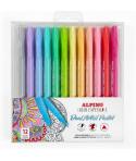 Alpino Color Experience Pack de 12 Rotuladores Pastel Doble Punta - Forma Triangular Ergonomica - Puntas Fine Liner de 0.7mm y