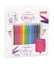 Alpino Color Experience Pack de 12 Rotuladores Dual Artist + Libro Guia de Iniciacion al Lettering - Doble punta (Fina 0,7mm y P