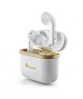 NGS Artica Trophy White Auriculares Intrauditivos Bluetooth 5.1 TWS - Cancelacion de Ruido - Manos Libres - Autonomia hasta 6h -