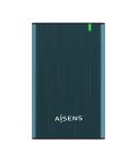 Aisens Caja Externa 2.5? para Discos Duros 9.5mm SATA I, II y III a USB 3.0/USB 3.1 GEN1 - Color Azul Pacifico