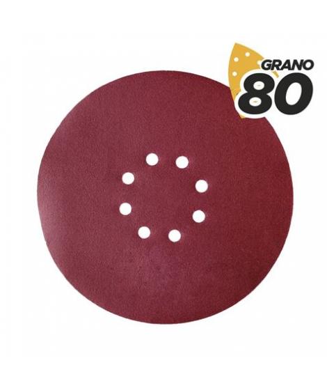 Blim Pack de 5 Lijas con Velcro para Lijadora BL0223 - Grano 80 - Formato Circular