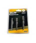 Blim Kit 3 Adaptadores 1/4 Hexagonal A 1/4-3/8-1/2