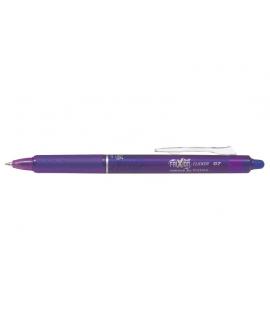 Pilot Frixion Clicker Boligrafo de Gel Borrable Retractil - Punta de Bola 0.7mm - Trazo 0.4mm - Grip Ergonomico - Color Violeta