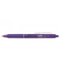 Pilot Frixion Clicker Boligrafo de Gel Borrable Retractil - Punta de Bola 0.7mm - Trazo 0.4mm - Grip Ergonomico - Color Violeta