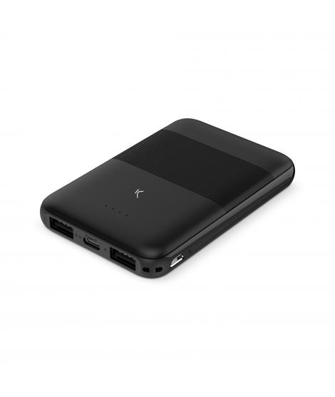 Ksix Powerbank Slim 5.000mAH 10W + Cable USB-A USB-C - Color Negro