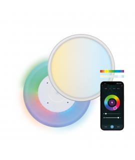 Ksix Smartled Plafon Inteligente Duo - CCT-RGB - Control por APP - 24W - 42cm