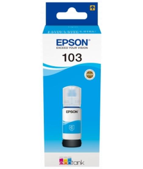 Epson 103 Cyan Botella de Tinta Original - C13T00S24A10