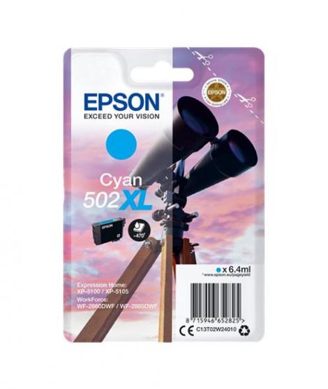 Epson 502XL Cyan Cartucho de Tinta Original - C13T02W24010