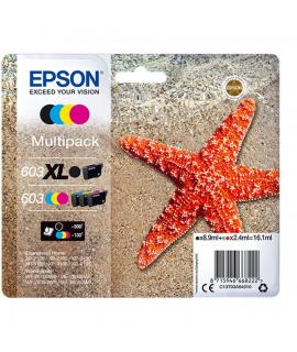 Epson 603XL/603 Pack de 4 Cartuchos de Tinta Originales - C13T03A94010