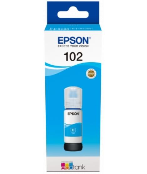 Epson 102 Cyan Botella de Tinta Original - C13T03R240