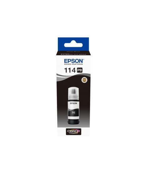 Epson 114 Negro Photo Botella de Tinta Pigmentada Original - C13T07B140