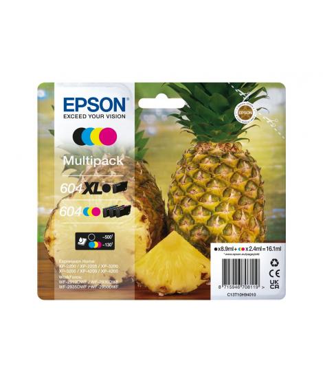 Epson 604XL/604 Pack de 4 Cartuchos de Tinta Originales - C13T10H94010