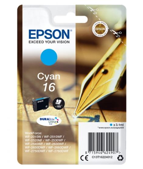 Epson T1622 Cyan Cartucho de Tinta Original - C13T16224012