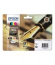 Epson T1636 Pack de 4 Cartuchos de Tinta Originales - C13T16364012