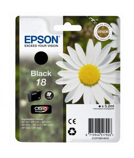 Epson T1801 (18) Negro Cartucho de Tinta Original - C13T18014012