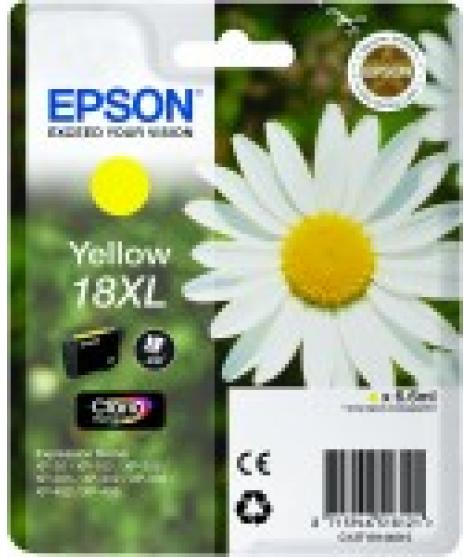 Epson T1814 (18XL) Amarillo Cartucho de Tinta Original - C13T18144012