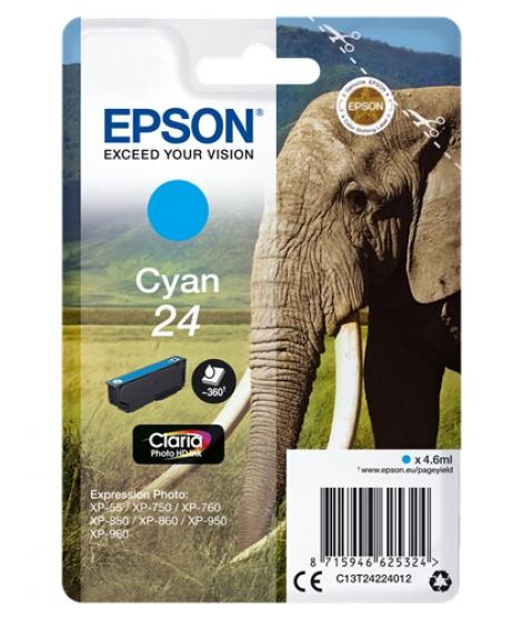 Epson T2422 (24) Cyan Cartucho de Tinta Original - C13T24224012