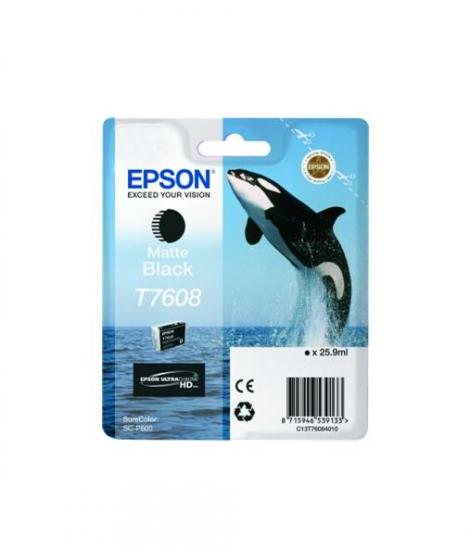 Epson T7608 Negro Mate Cartucho de Tinta Original - C13T76084010