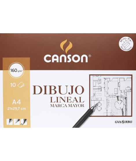 Canson Guarro Minipack de 10 Hojas - Marca Mayor - 21x29.7 - 160g - Color Blanco