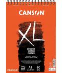 Canson XL Bloc de Croquis con 120 Hojas A4 - Espiral Microperforado - 21x29.7cm - 90g - Color Marfil