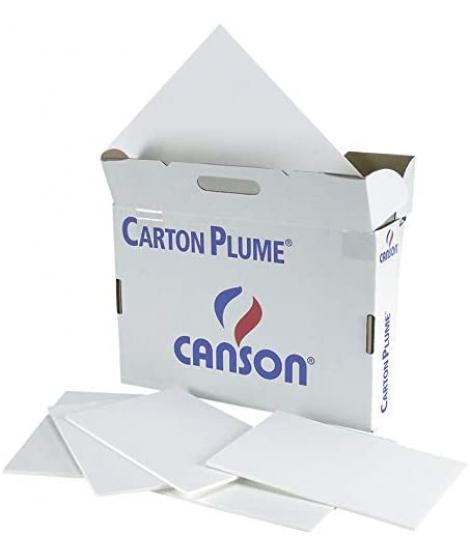 Canson Pack de 28 Paneles de Carton Pluma - 29.7x42cm - 3mm - Color Blanco