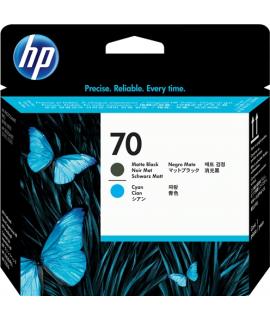 HP 70 Negro Mate/Cyan Cabezal de Impresion Original - C9404A