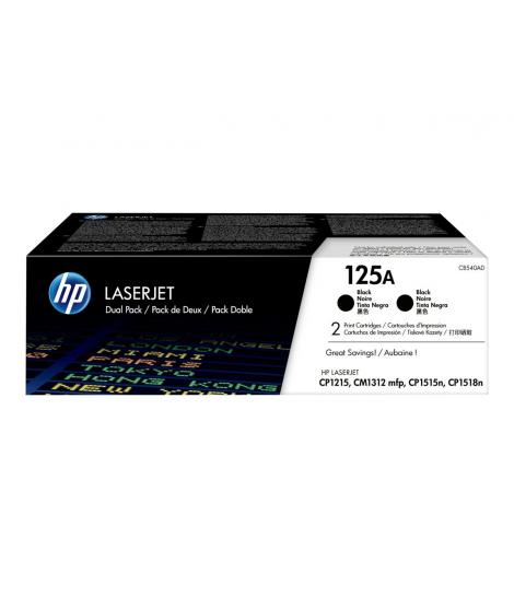 HP CB540A Negro Pack de 2 Cartuchos de Toner Originales - 125A