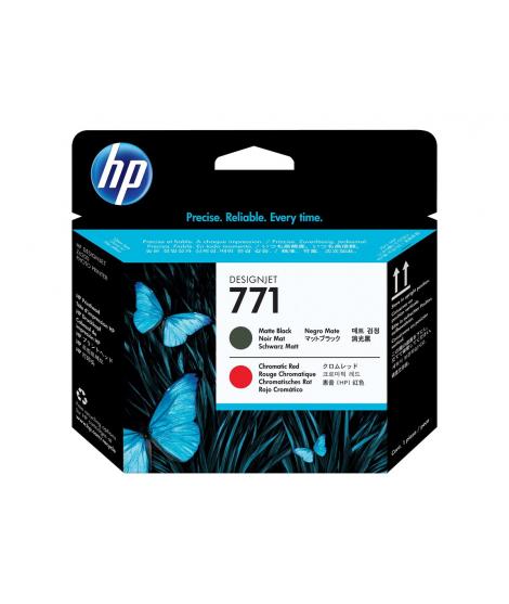 HP 771 Cabezal de Impresion Original - Negro Mate, Rojo Cromatico - CE017A