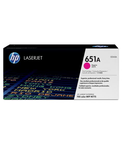 HP CE343A Magenta Cartucho de Toner Original - 651A