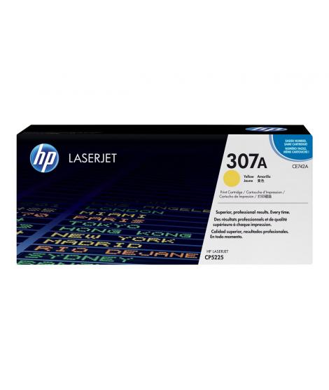 HP CE742A Amarillo Cartucho de Toner Original - 307A