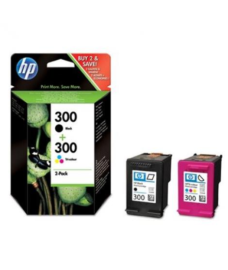 HP 300 Negro + Color Pack de 2 Cartuchos de Tinta Originales - CN637EE