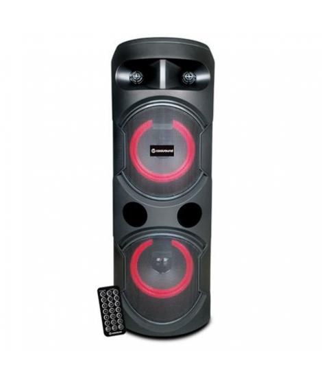 Coolsound Pro 400 Altavoz Autoamplificado Bluetooth 100W 10" 30W RMS con Bateria - Iluminacion LED - USB, SD, Entrada Mic. Jack 