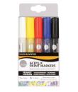 Daler Rowney Simply Pack de 5 Rotuladores Acrilicos - Secado Rapido - Base de Agua - Colores Surtidos