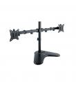 Tooq Soporte de Mesa con Brazos Articulados para 2 Monitores de 17"-32" - Giratorio e Inclinable - Peso Max 9kg x Brazo - VESA 1