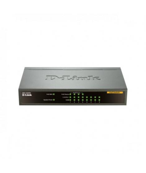 D-Link Switch 8 Puertos PoE 10/100Mbps