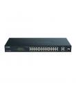 D-Link Switch Semigestionable 24 Puertos Gigabit PoE 370W + 2 Puertos Combo