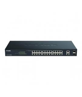 D-Link Switch Semigestionable 24 Puertos Gigabit PoE 370W + 2 Puertos Combo