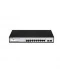 D-Link Switch Semigestionable 8 Puertos Gigabit + 2 Puertos Giga Combo