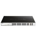 D-Link Switch Smart 24 Puertos Gigabit PoE + 4 SFP Combo