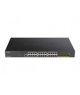 D-Link Switch Semigestionable 24 Puertos Gigabit PoE 370W + 4 Puertos 10G SFP+