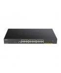 D-Link Switch Semigestionable 24 Puertos Gigabit PoE 370W + 4 Puertos 10G SFP+