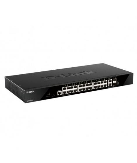 D-Link Switch Gestionado 24 Puertos GIGA + 2 Puertos 10G + 2 Puertos SFP