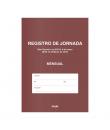 Dohe Libro de Registro de Jornada - 12 Hojas Mensuales - Ideal para 1 Empleado 1 Año - Papel de 120 gr